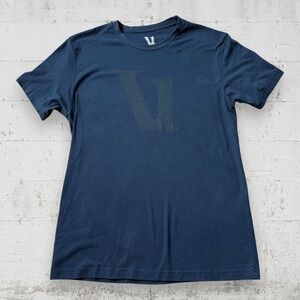 Vuori T-Shirt Mens M Navy Blue Short Sleeve Performance V1 Logo Tee